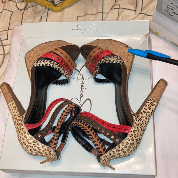 Multicolored Sandal Pumps - Picture 6 of 13